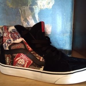 Vans Hightops Sneakers Beer Label